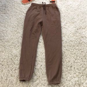 BROWN JOGGERS NEVER WORN